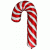 Red & White Candy Cane Supershape Balloon 
